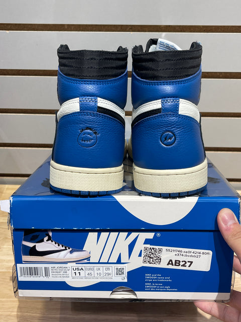 Jordan 1 Retro High OG SP Fragment x Travis Scott Sz 11M