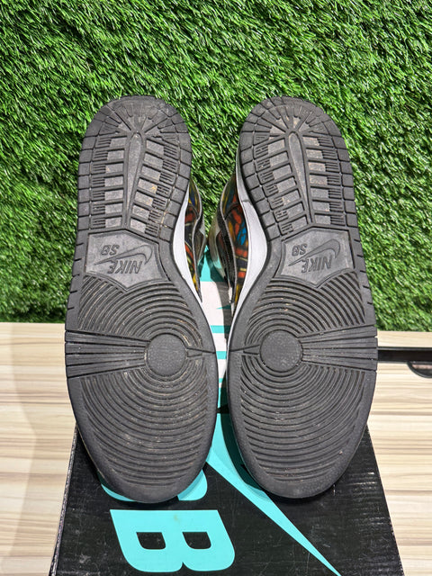 Nike SB Dunk High Concepts Stained Glass Sz 11.5