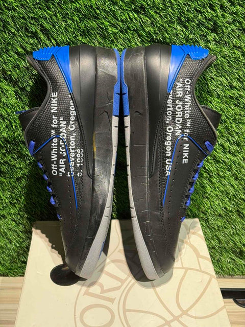 Jordan 2 Retro Low SP Off-White Black Blue Sz 12.5M