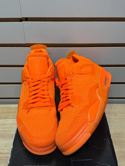 Jordan 4 Retro Flyknit Orange Sz 9