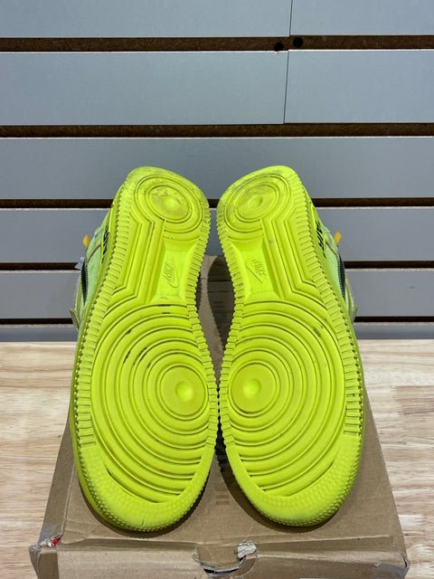 Nike Air Force 1 Low Off-White Volt Sz 9.5