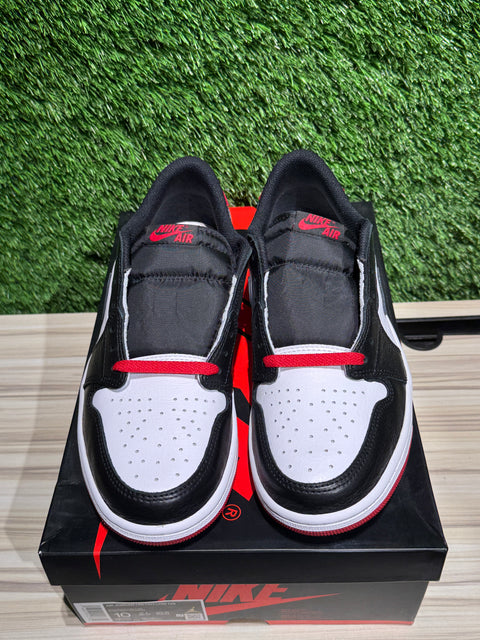 Jordan 1 Retro Low OG Black Toe (2023) Sz 10