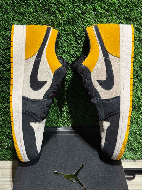 Jordan 1 Low Sail University Gold Black Sz 11.5M