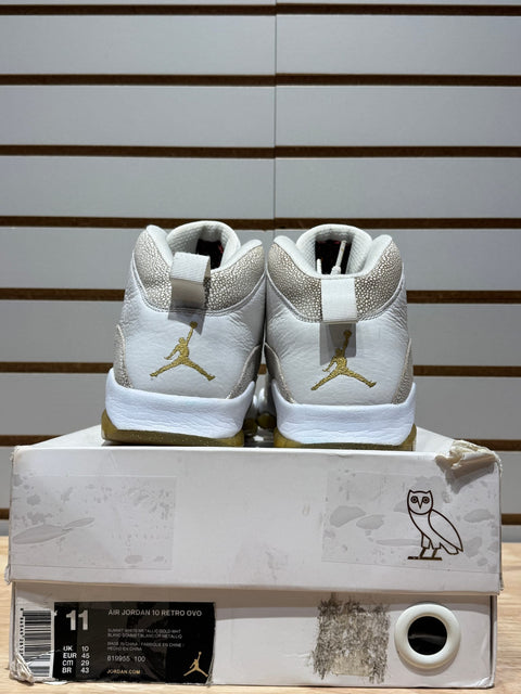 Jordan 10 Retro Drake OVO White Sz 11