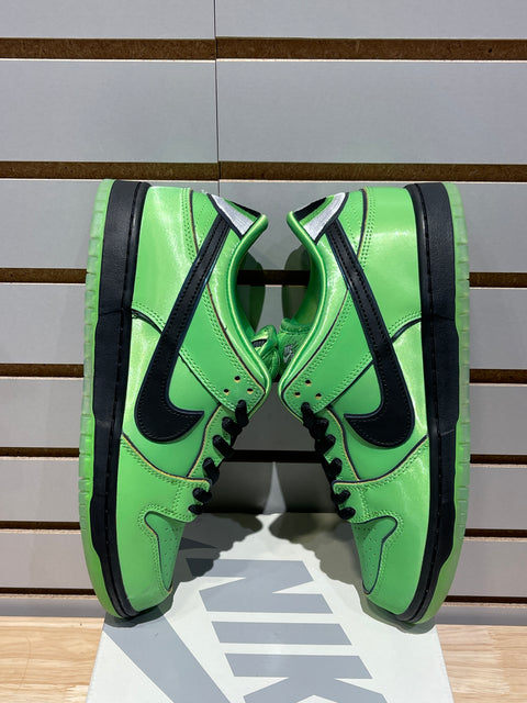Nike SB Dunk Low The Powerpuff Girls Buttercup Sz 9.5