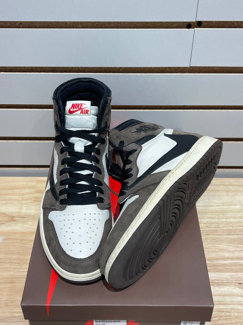 Jordan 1 Retro High OG SP Travis Scott Mocha Sz 10