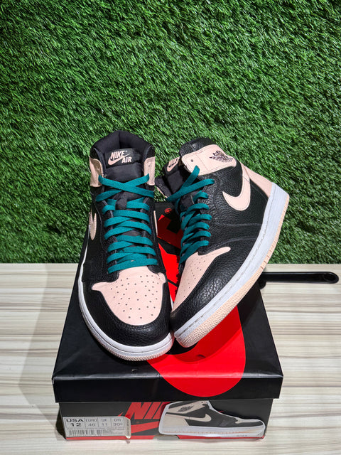 Jordan 1 Retro High Black Crimson Tint Sz 12