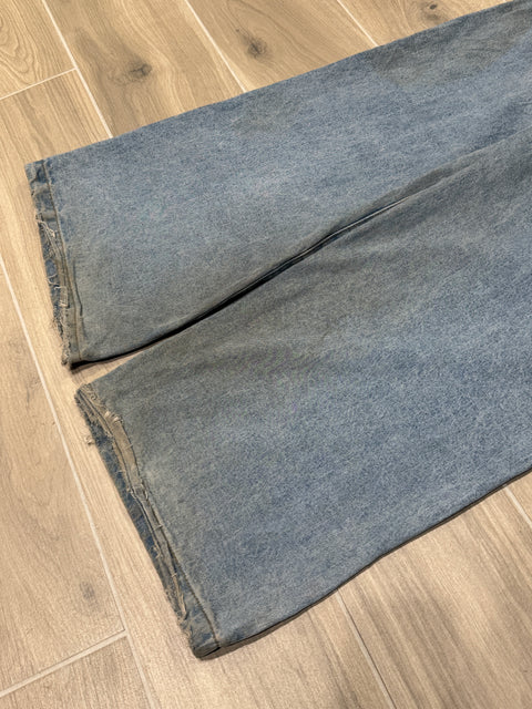 Bombshell Orbits Wide-leg Light Wash Denim Jeans
