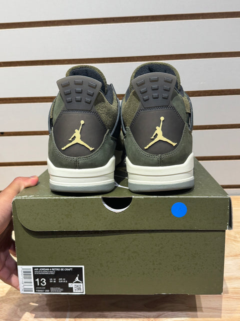 Jordan 4 Retro SE Craft Medium Olive Sz 13M