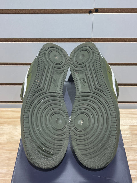Nike Air Force 1 Low Utility Olive Canvas Sz 9