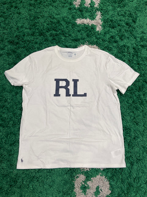 Polo Ralph lauren White Shirt RL Logo Graphic