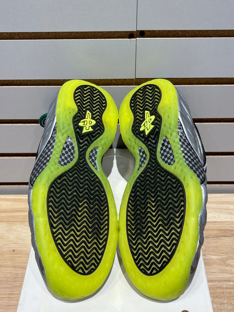 Nike Air Foamposite One Silver Volt Camo Sz 11