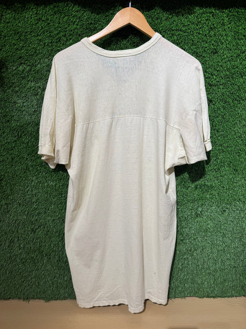 Vintage 1987 Spuds Mackenzie Bud Light V Neck Tee S L