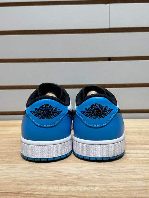Jordan 1 Retro Low OG Black Dark Powder Blue Sz 11.5