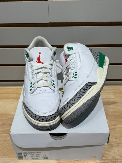 Jordan 3 Retro Lucky Green (Women's) Sz 6M / 7.5W