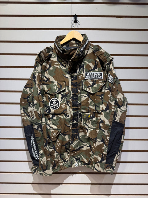 Aape Bape Bathing Ape Full-Zip Military Camo Jacket Sz XXL