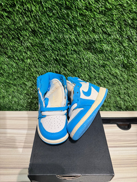 Jordan 1 Retro High OG UNC Reimagined (TD) Sz 5c