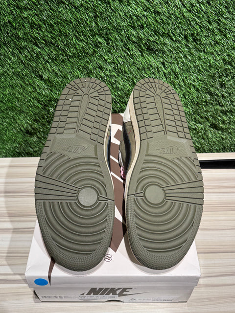 Jordan 1 Retro Low OG SP Travis Scott Medium Olive Sz 12