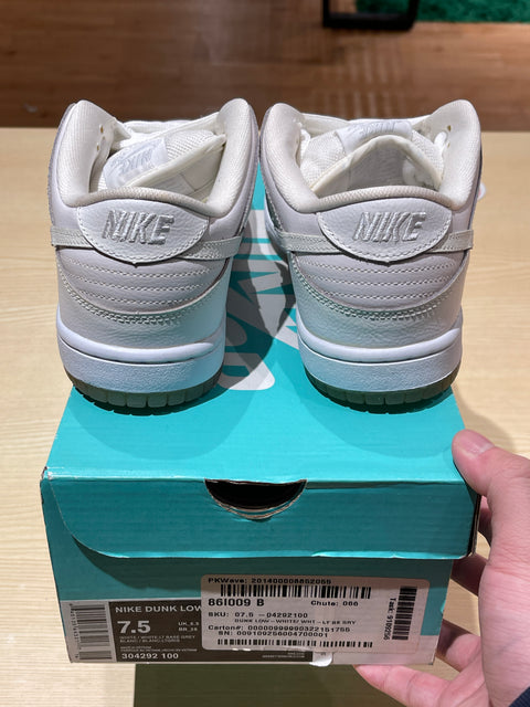Nike SB Dunk Low White Ice Sz 7.5M/9W