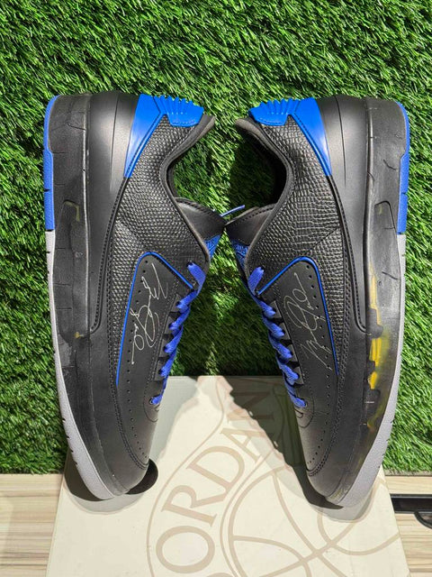 Jordan 2 Retro Low SP Off-White Black Blue Sz 12.5M