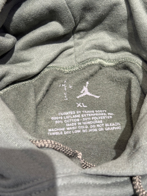 Travis Scott Jordan Cactus Jack Highest Hoodie Olive Sz XL