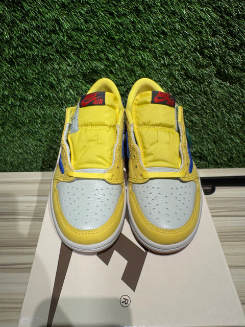 Jordan 1 Retro Low OG SP Travis Scott Canary (Women's) Sz 5M