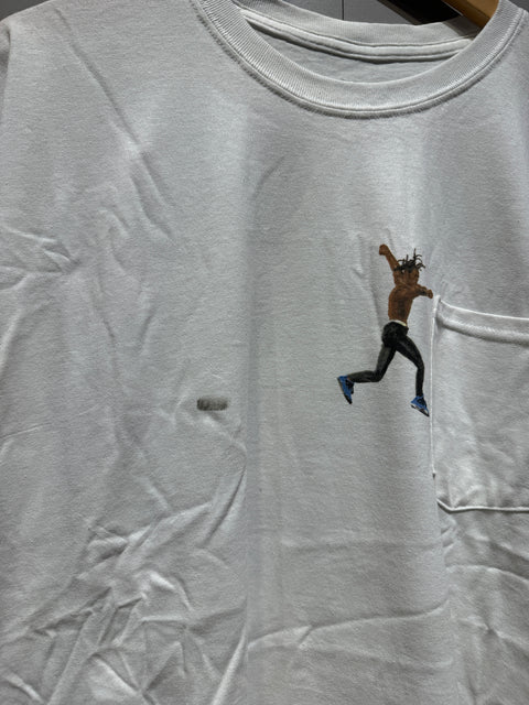 Travis Scott x Virgil Abloh By A Thread Tee (Cactus Jack Version) White Sz XXL