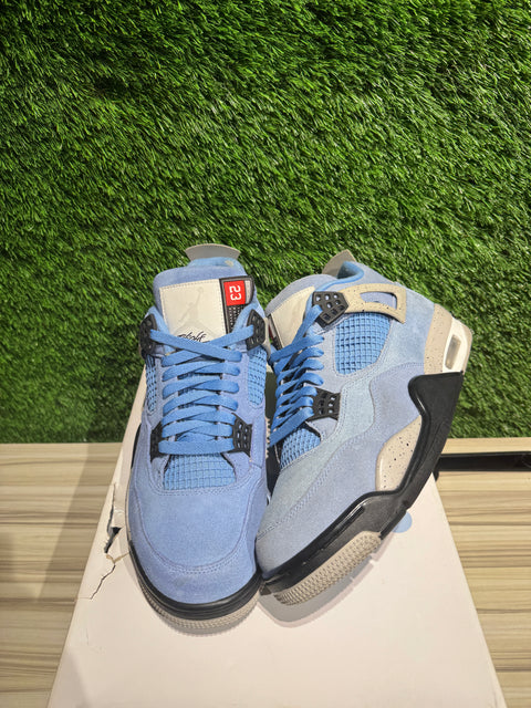 Jordan 4 Retro University Blue Sz 10