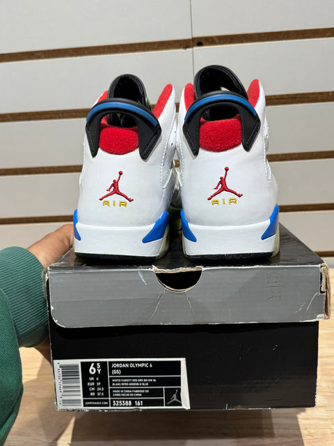 Jordan 6 Retro Olympic Flag Beijing Sz 6.5Y