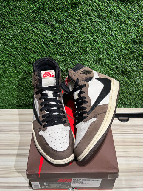 Jordan 1 Retro High OG SP Travis Scott Mocha Sz 9M