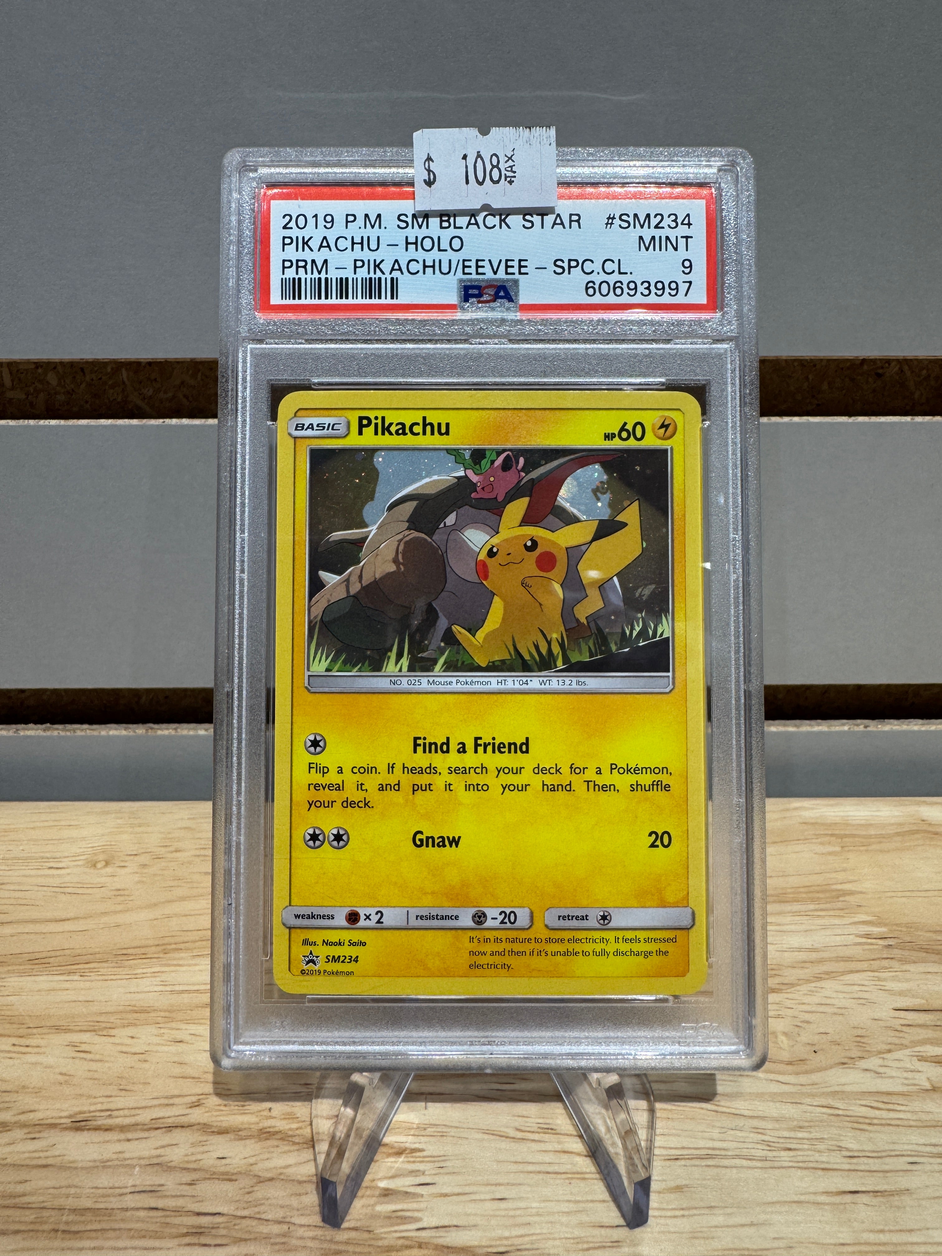 Pokémon Pikachu - SM234 - SM Promos (SMP) #SM234 PSA 9 – Sneak City