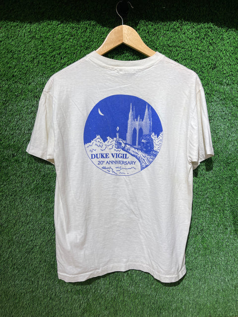 1988 True Vintage 70s Single Stitch Duke Vigil 20th Anniversary Hanes Beefy Tag Tee Sz L