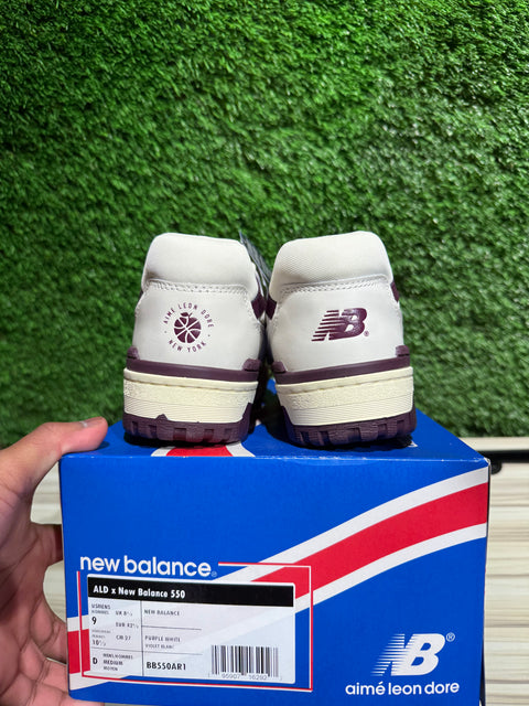New Balance 550 Aime Leon Dore Purple Sz 9