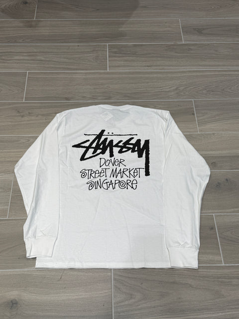 NWT Stussy x Dover Street Market Singapore Tee White