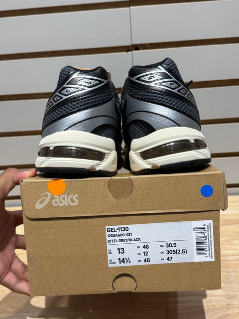ASICS Gel-1130 Steel Grey Black Sz 13