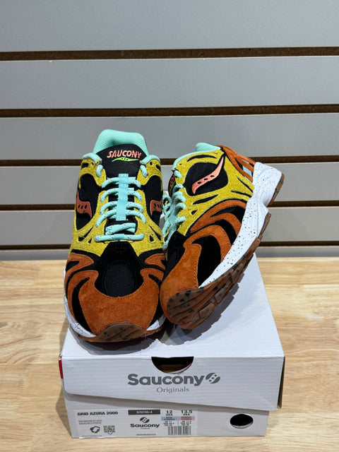 Saucony Grid Azura 2000 Brown Mustard Sz 12