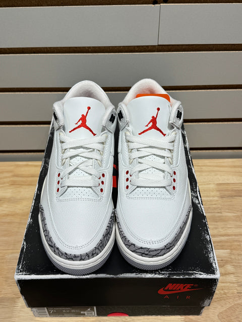 Jordan 3 Retro White Cement Reimagined Sz 7.5