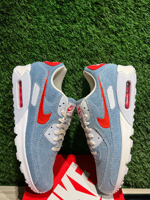 Nike Air Max 90 Denim Light Wash Sz 13M