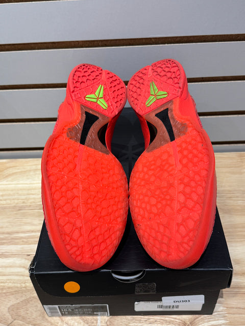 Nike Kobe 6 Protro Reverse Grinch Sz 10.5M