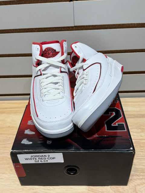 Jordan 2 Retro White Red CDP (2008) (GS) Sz 6.5Y