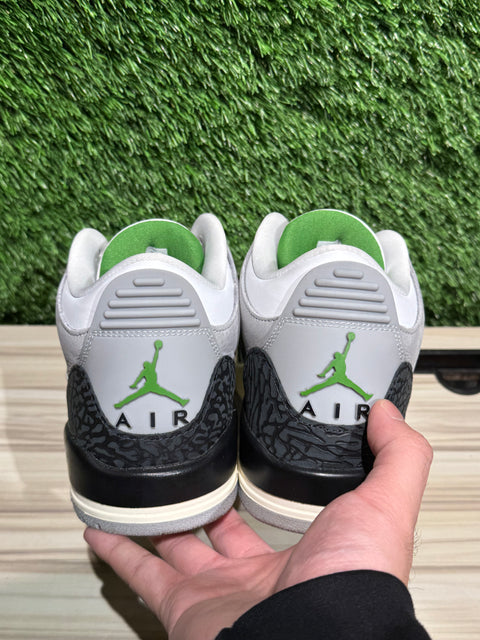 Jordan 3 Retro Chlorophyll Sz 8.5
