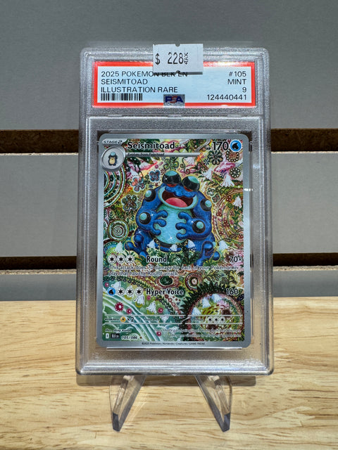Pokémon Seismitoad - 105/086 - SV: Black Bolt (BLK) #105 PSA 9