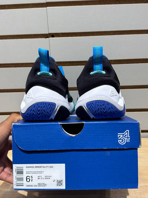 Nike Giannis Immortality 'Black Washed Teal' Sz 6.5Y