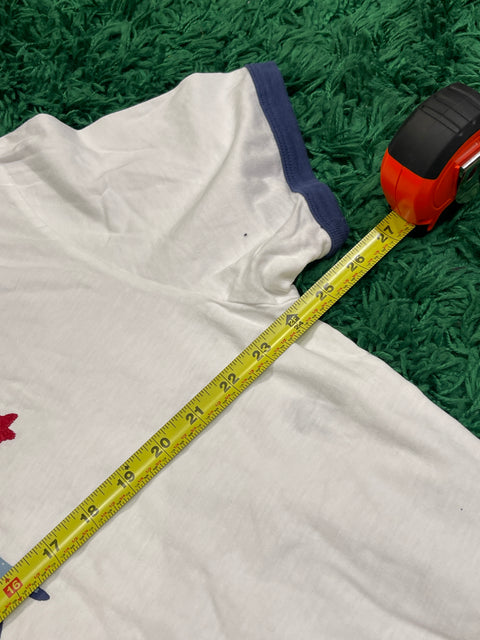 Polo Ralph Lauren White Classic Fit Graphic USA Embroidery T-Shirt