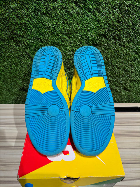 Nike SB Dunk Low Grateful Dead Bears Opti Yellow Sz 10.5M