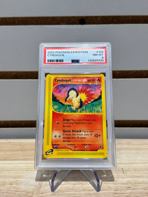 Pokémon Cyndaquil (104) - Expedition (EX) PSA 8