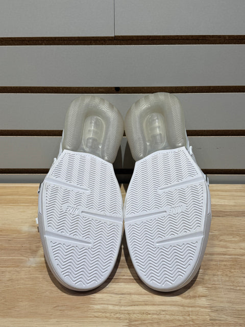 Nike Air Force 270 White Metallic Silver Sz 9
