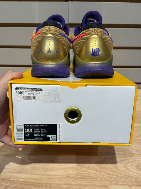 Nike Kobe 5 Protro Undefeated Hall of Fame Sz 10.5