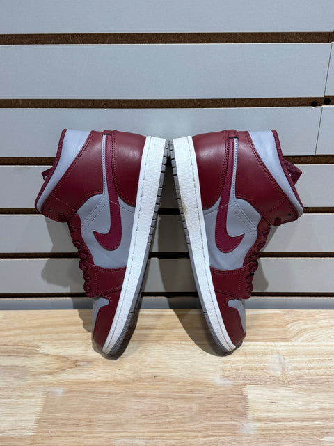Jordan 1 Mid Cherrywood Red Sz 11