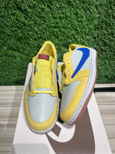Jordan 1 Retro Low OG SP Travis Scott Canary (Women's) Sz 11.5M